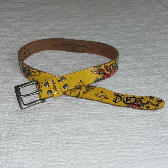 ED HARDY Embroidered Belt - Picture 4 of 10